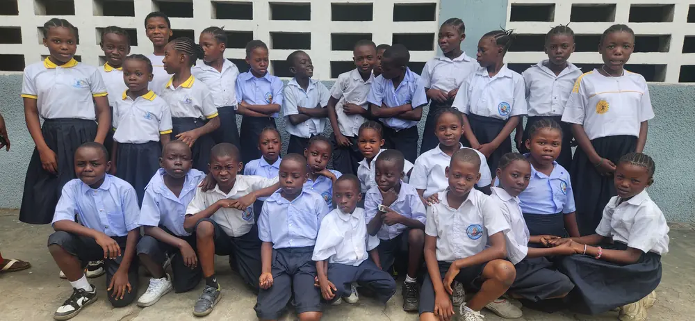 Une classe du primaire réunie